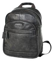 Tosca Vegan Leather Backpack - Ash Black