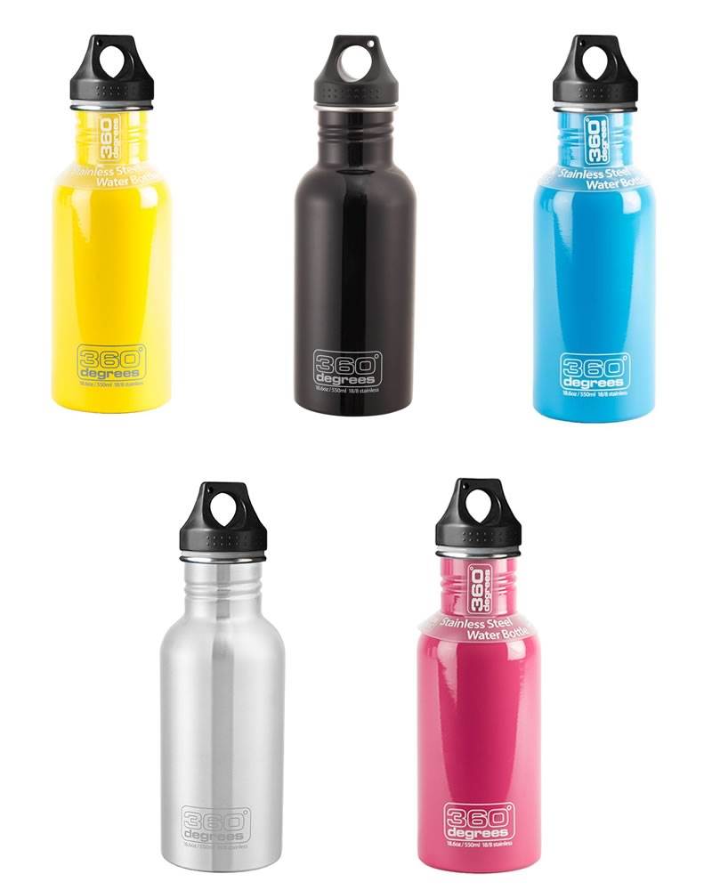 NEW 360 DEGREES VACUUM INSULATED STAINLESS STEEL DRINK BOTTLE NON TOXIC PURPLE