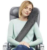 Travelrest All-In-One Ultimate Inflatable Travel Pillow and Cover with Memory Foam - Grey