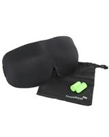Travelrest Eclipse Tranquility Sleep Mask and Ear Plugs Kit - Black (1 Pack)