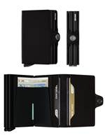 Twinwallet - Compact Wallet - Black Crisple : Secrid