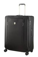 Victorinox Werks Traveller 6.0 - 78cm 4 Double Wheels Softside Huge Extra Large Suitcase 131 Litre Capacity - Black
