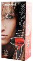 Worldwide Cruise Travel Hair Dryer : Red - Dual Voltage : Silver Bullet - 900390