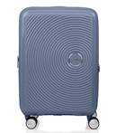 American Tourister Curio 2 - 55 cm Carry-On Spinner Luggage - Stone Blue