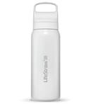 LifeStraw Go 2.0 - 700ml Stainless Steel Water Filter Bottle - White