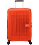 American Tourister AeroStep 67 cm Expandable Spinner Luggage - Bright Orange
