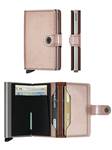 Secrid Miniwallet - Compact Travel Wallet - Metallic Rose